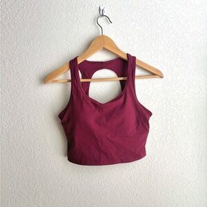 Kamo Fitness Sydney Tank Top Sports Bra - Dark Cherry